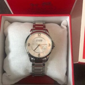 Coach silver watch ladies